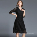 New arrival women dress lace dress V neck fashion dress